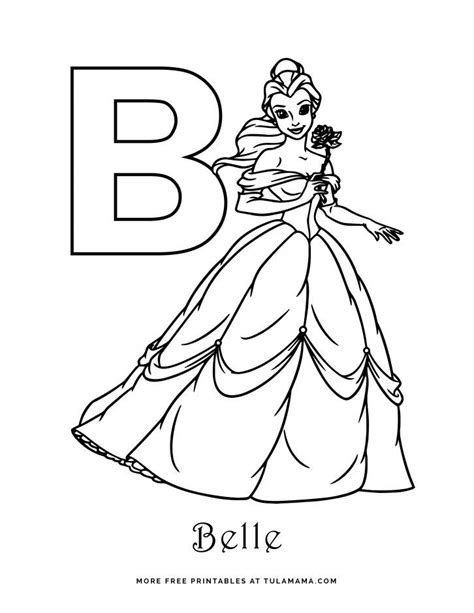 Free Printable Disney Alphabet Coloring Pages Letter B Coloring Pages