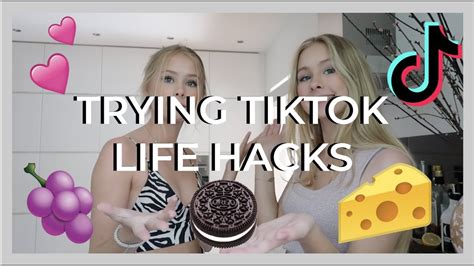 TRYING TIKTOK LIFE HACKS - izaandelle - YouTube