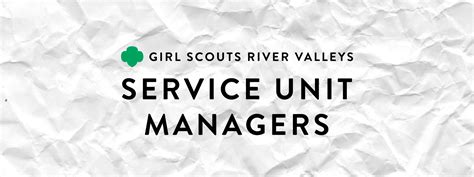 Girl Scouts River Valleys Service Unit Managers