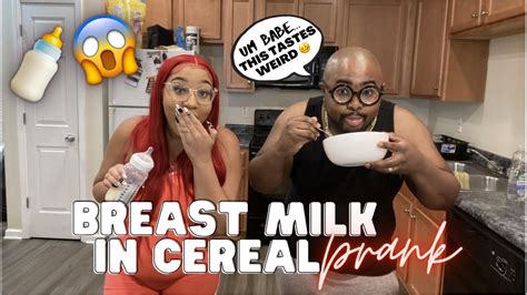 mom of two sets of twins does breast milk in cereal prank on husband 😱 he freaks youtube
