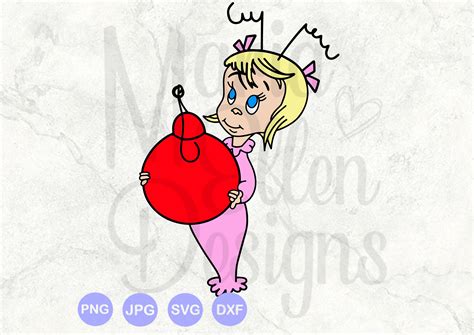 Cindy Lou Who Svg Grinch Svg The Grinch Vector The Grinch Etsy