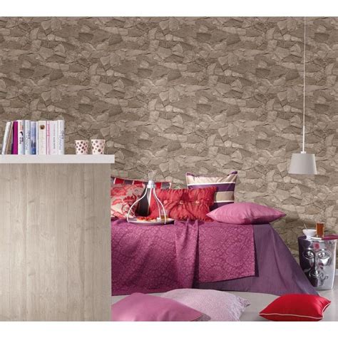 Marburg Stanley Charcoal Stone Wallpaper In The Wallpaper