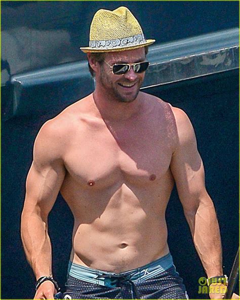 Shirtless Chris Hemsworth And Bikini Clad Elsa Pataky Show Off Their Beach Bodies In Corsica