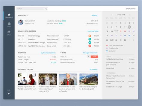 Student Portal By Taylor Palmer On Dribbble