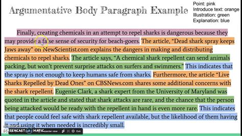 026 Argument Essay Body Paragraph Example Thatsnotus