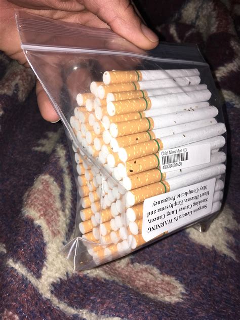 Found Another Gas Station Near Me That Sells Bags Of Cigs These Are 100