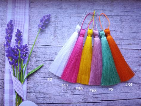 Colorful Silk Tassels With Loop 4 Inches Tassels Handmade Etsy