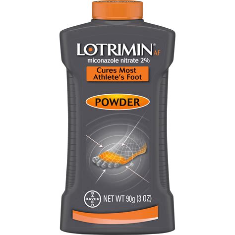 Lotrimin Af Athletes Foot Antifungal Powder 3 Ounce Bottle