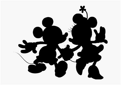 Siluetas De Personajes Disney Para Imprimir Gratis Mickey And Minnie