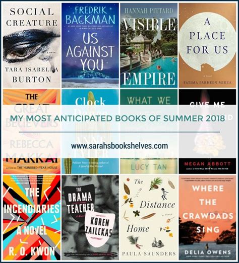 My Most Anticipated Books Of Summer 2018 Sarahs Bookshelves