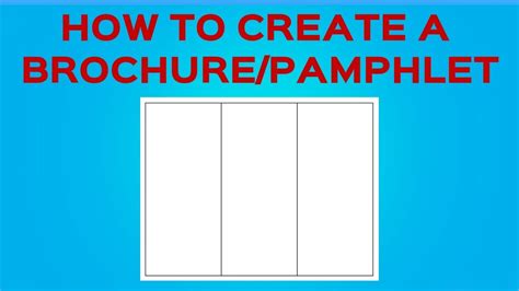 Brochures and pamphlets can be incredibly effective marketing tools for businesses of all shapes, sizes, and industries. How to Create a Brochure/Pamphlet on Google Docs - YouTube