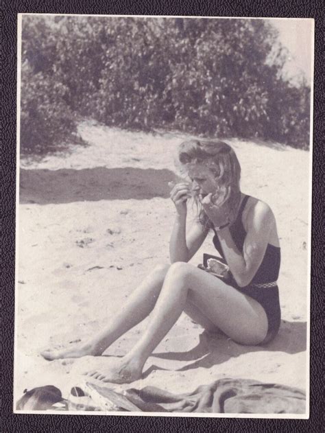 old soviet vintage photo pretty smiling swimsuit woman lady bikini girl on beach в 2020 г