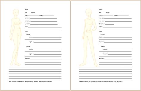 Virtues And Vices Character Creation Sheet By Silversilentwhisper On