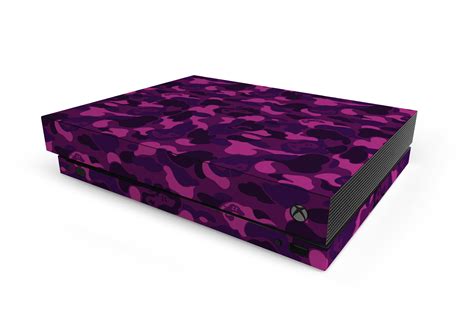 Xbox One X Purple Game Camo Skin Game Decal