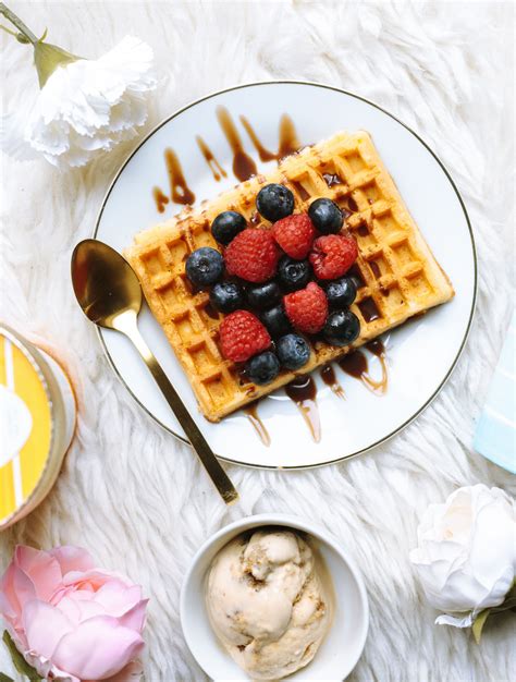 Free Images Dish Cuisine Breakfast Meal Belgian Waffle