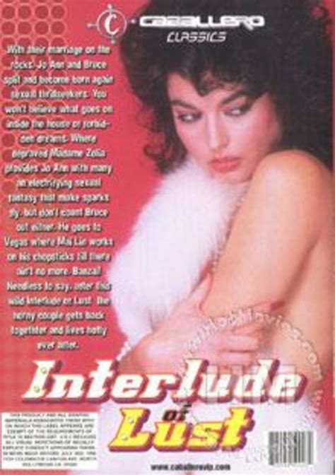 Interlude Of Lust 1981 Caballero Home Video Adult Dvd Empire