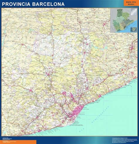 Mapa Provincia Barcelona Magnetico Netmaps Mapas De España Y Del Mundo