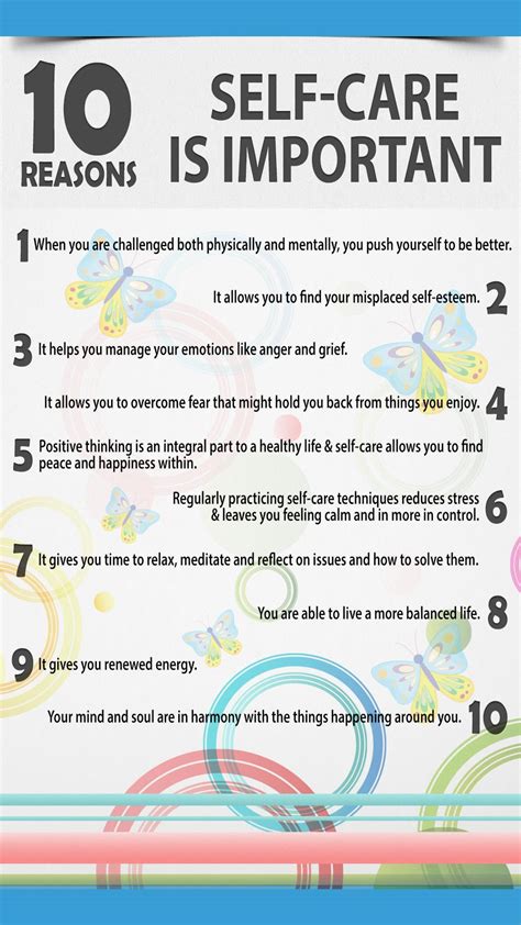 10 Reasons Self Care Is Important Infographic Exceptional Aging