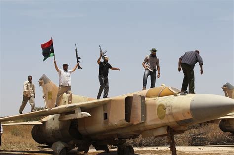 Destroyed Libyan Fighter Jets At Misurata Airport Libyan Conflict