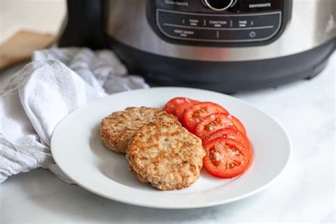 The recipe also includes instructions for frozen burgers. Air Fryer Frozen Turkey Burgers - Thyme & JOY