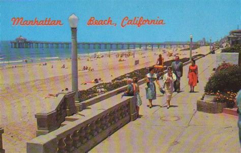 1950s Manhattan Beach Postcard Manhattan Beach California