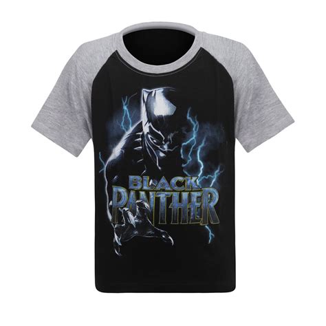 Black Panther Lightning Kids T Shirt