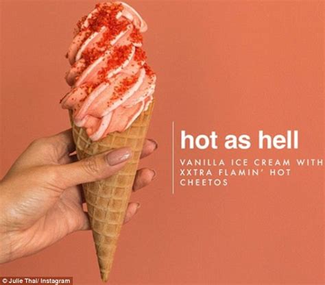 Flamin Hot Cheetos Infused Vanilla Ice Cream Exists Daily Mail Online