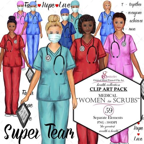 Nurses Clipart Doctor Scrubs Nurses Scrubs Nurse T Ideas Women In