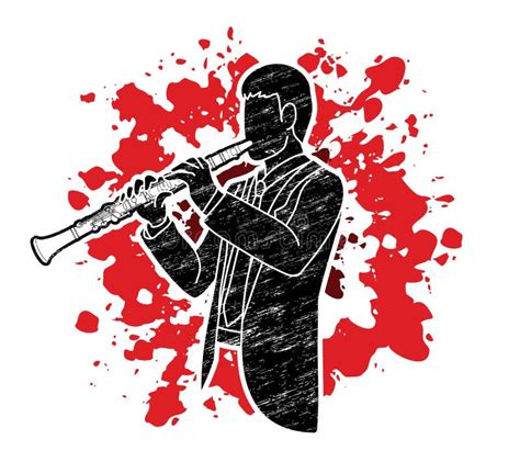 Clarinet Musician Orchestra Instrument Graphic Vector Stock Vector