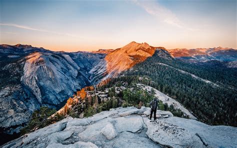 Download Wallpapers Yosemite National Park Sunset Mountains Yosemite