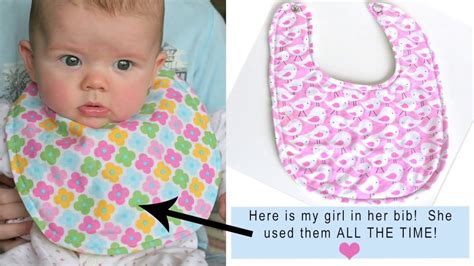 How To Sew A Simple Baby Bib By Gingercake Youtube