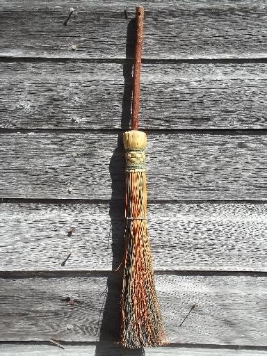 Primitive Handmade Corn Whisk Hearth Broom W Rustic Twig Broomstick