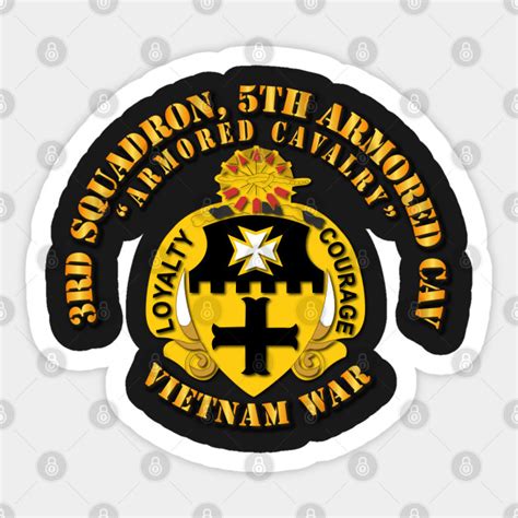 3rd Squadron 5th Armored Cav Vietnam War Vet Sticker Teepublic