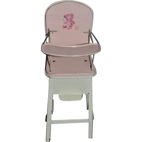 Old Doll Tin Chein High Chair Highchair For Baby | Chair, High chair, Boho chair