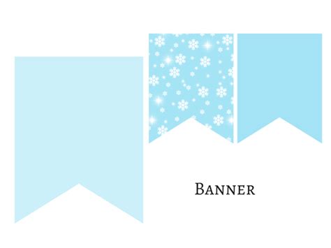 Frozen Winter Wonderland Banner Magical Printable