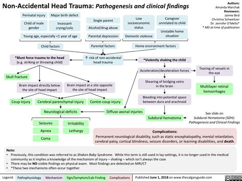 Non Accidental Head Trauma Pathogenesis And Clinical Findings