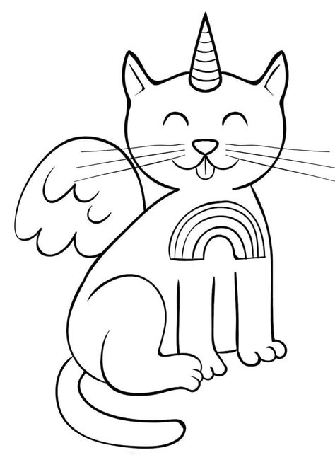 510 Collections Winged Cat Coloring Pages Best Coloring Pages Printable