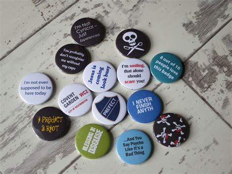 a cute set of badges we have thousands to choose from and hand make them in the uk ww