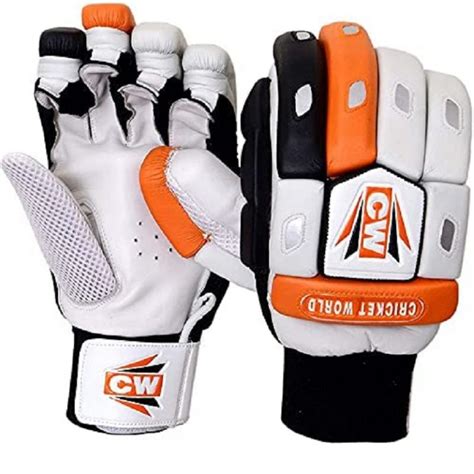 Cw Crown Cricket Batting Gloves Mens Rh Hex Bar Padded Batting Gloves Mens Size Right