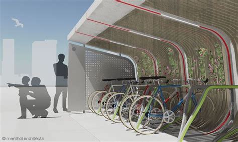 M E N T H O L Architekci Bike Park Parking Design Bicycle Parking