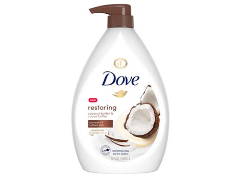 Dove Restoring Nourishing Body Wash Coconut Butter And Cocoa Butter 34 Fl Oz1 L Ingredients And