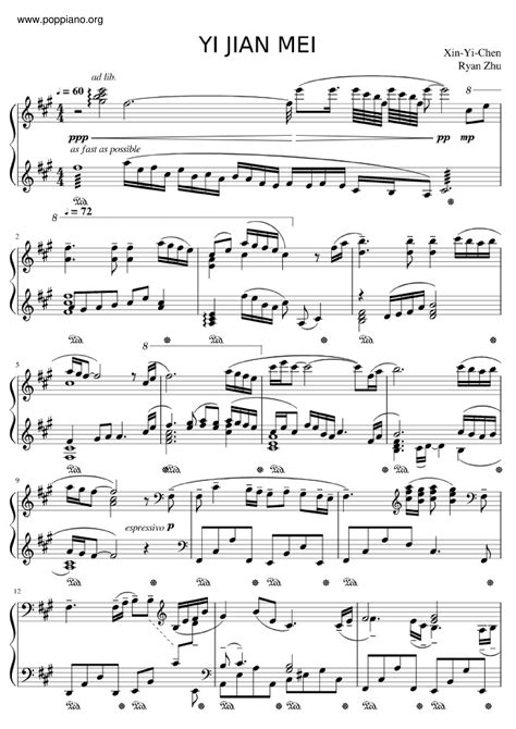 Fei Yu Ching Yi Jian Mei Xue Hua Piao Sheet Music Pdf Free Violin