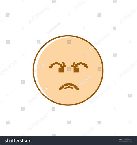 Angry Cartoon Face Negative People Emotion Stock Vector Royalty Free