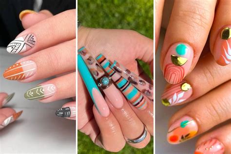 19 Creative And Cute Designs For Boho Nails Youll Want To Copy