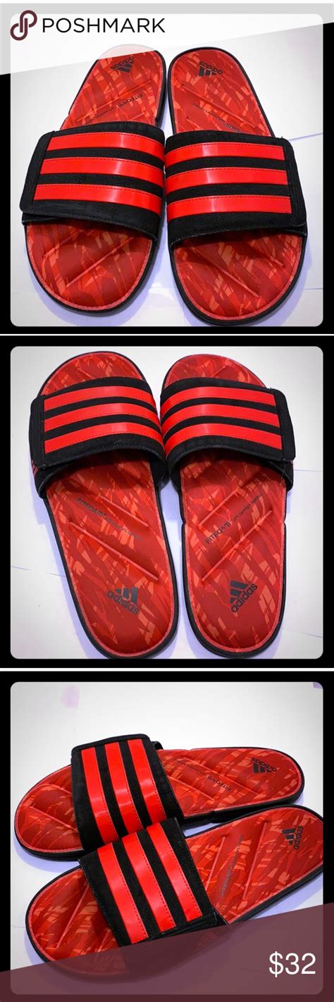 Nwot New Adidas Fitfoam Mens Slip On Sandals 10 Slip On Sandal