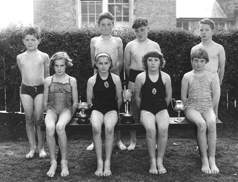 St Lawrence With St Pauls School Swimming Team Around 1955