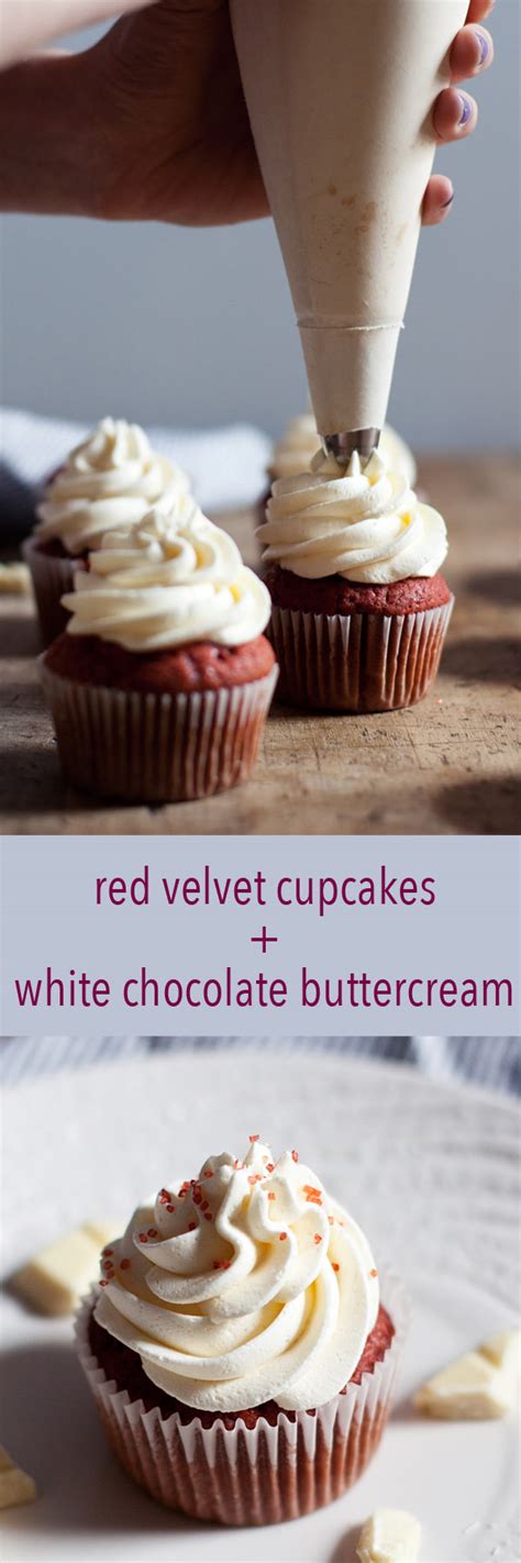 This decadent dairy free recipe combines soya milk and cider vinegar for a rich, chocolate sponge. post- hey | White chocolate buttercream, Red velvet cupcakes, Sweet treats