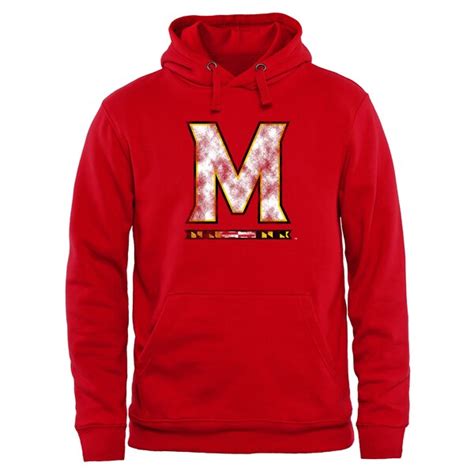 Maryland Terrapins Scarlet Classic Primary Pullover Hoodie