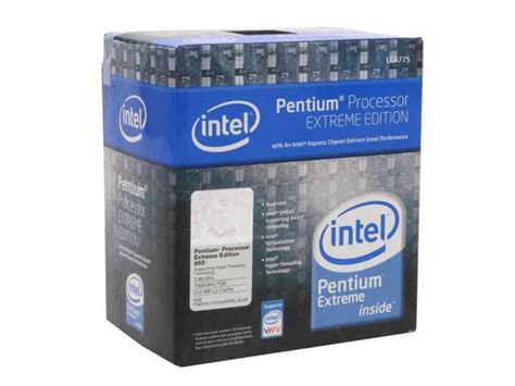 Intel Pentium Extreme Edition 955 Presler Dual Core 346 Ghz Lga 775