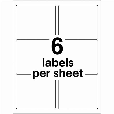 Avery X Labels Template